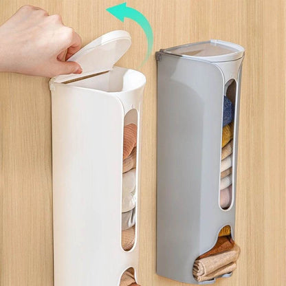 Plastic Bag Storage Box Organiser (Grey ) - Thebrands