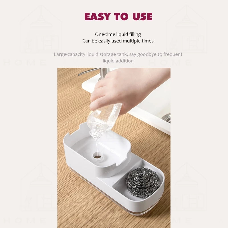 Soap Dispenser With Sponge