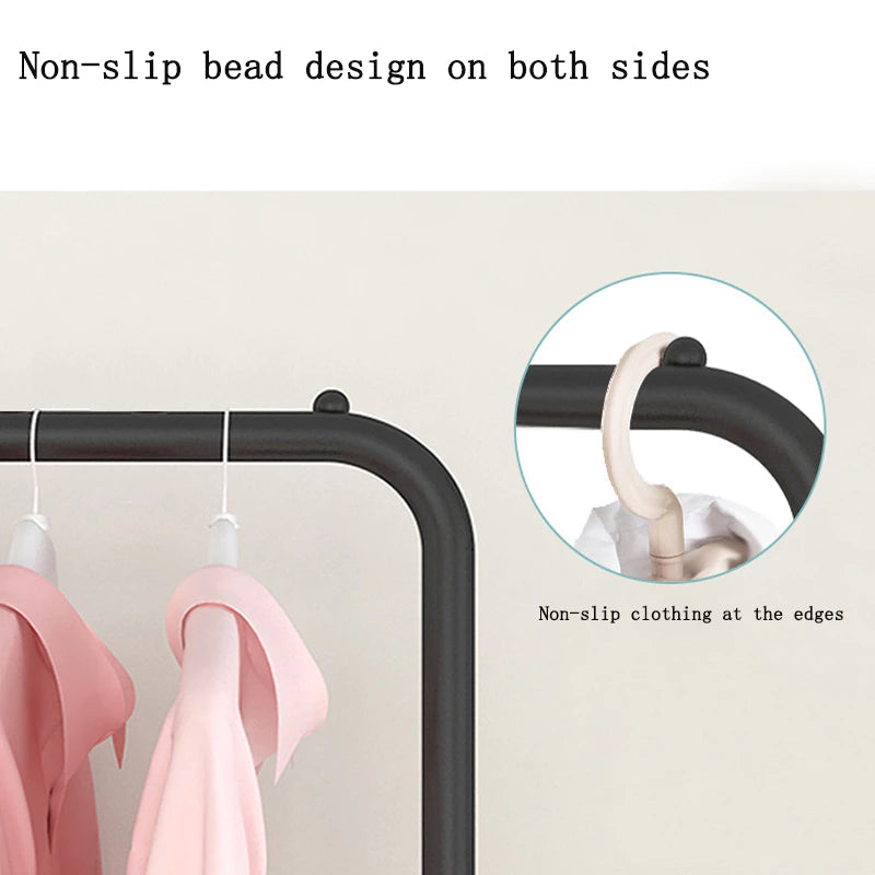 Laundary Cloth Rack Organizer  8 Hooks, White