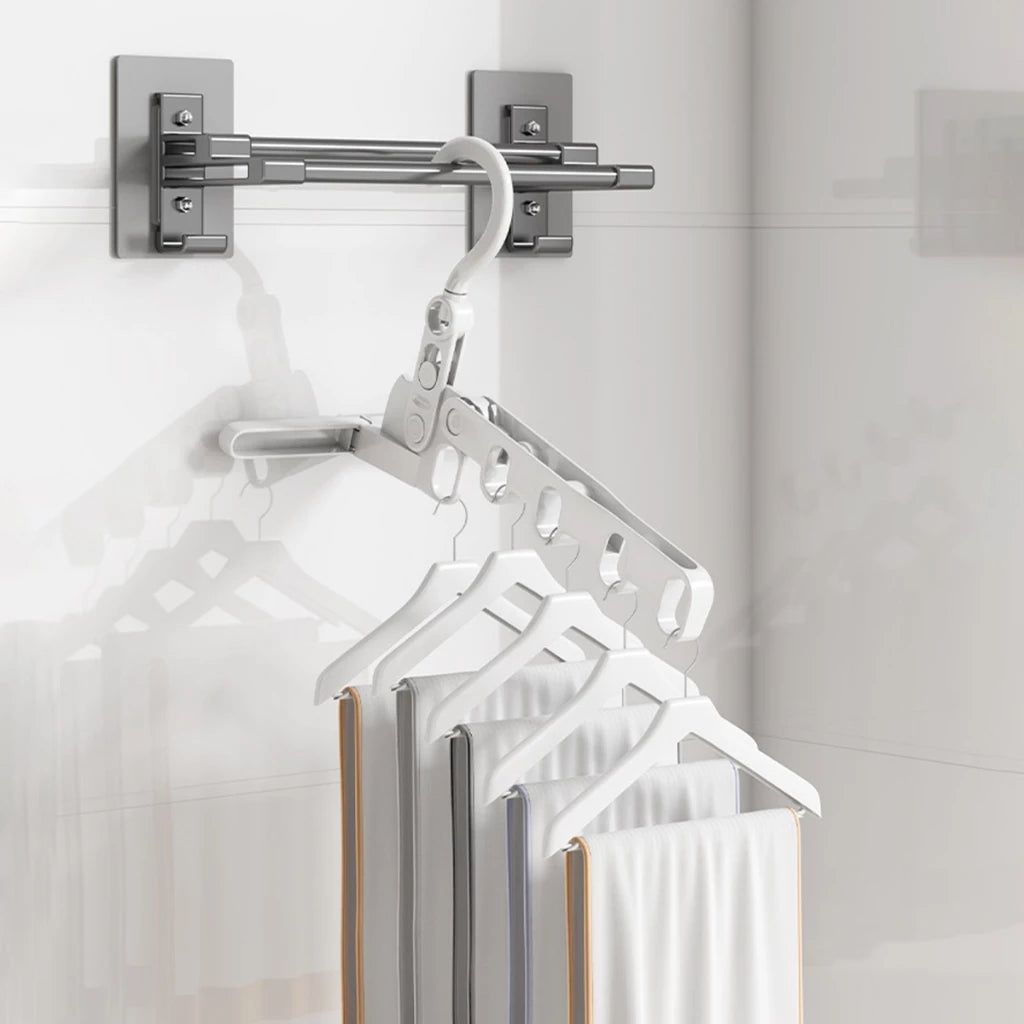 Foldable Drying hanger Rack - White