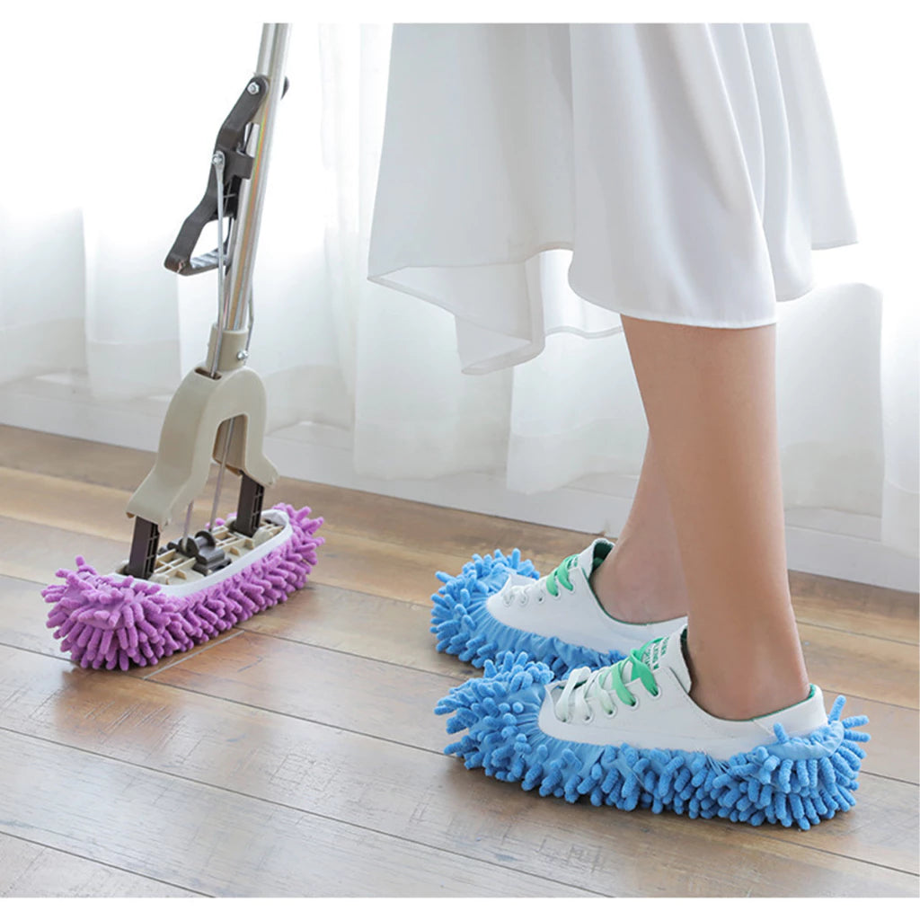 Dust Mop Slipper - Blue