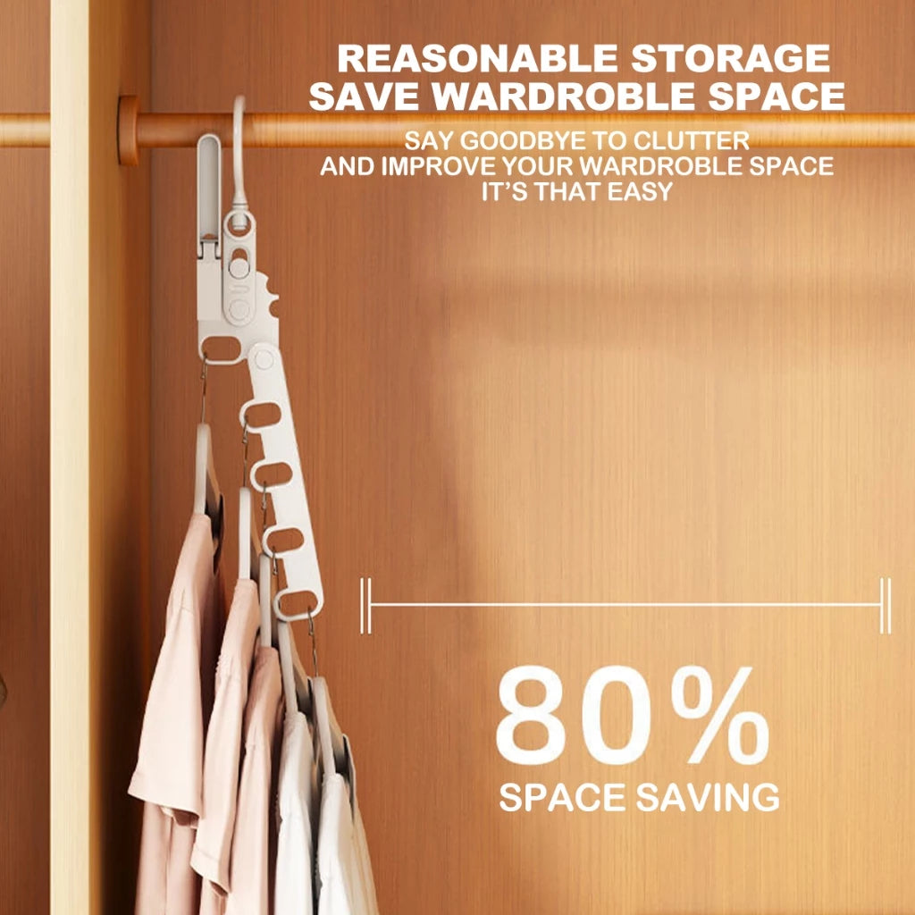 Foldable Drying hanger Rack - White