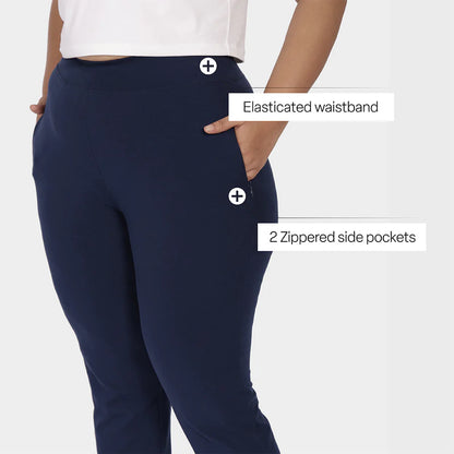AM:PM Cotton Straight Pants (Naina Navy)