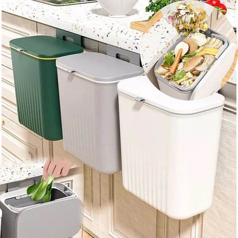 Hanging Trash Waste-bin Grey - Thebrands