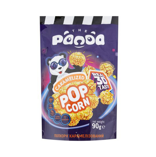 Popcorn in Doy-Pack 90gm Royal Caramel the panda