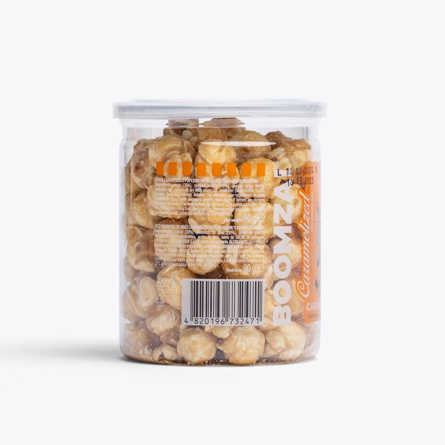 Caramelized Popcorn in Tube, Royal Caramel 90 g