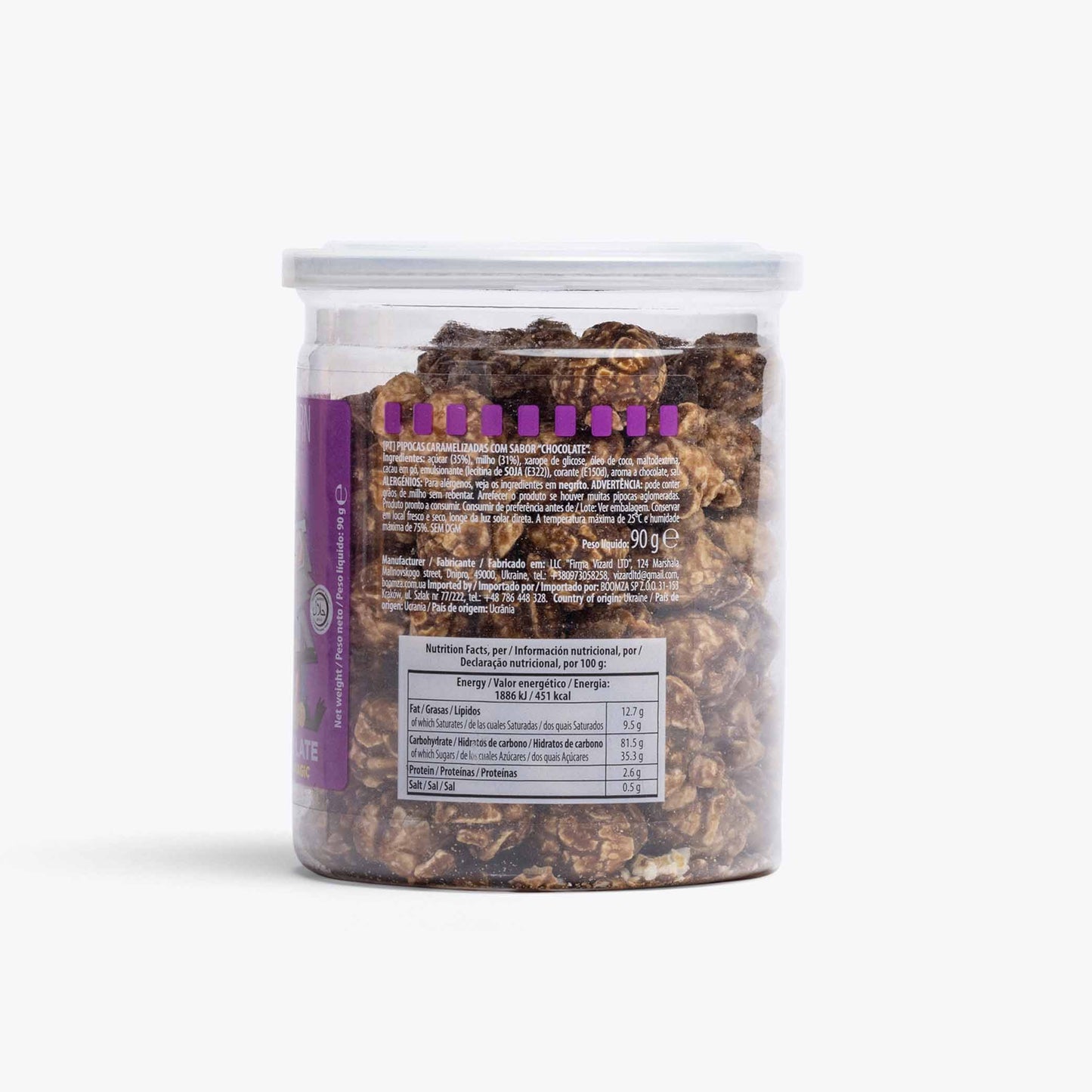 Caramelized Popcorn in Tube, Magic Choco 90 g