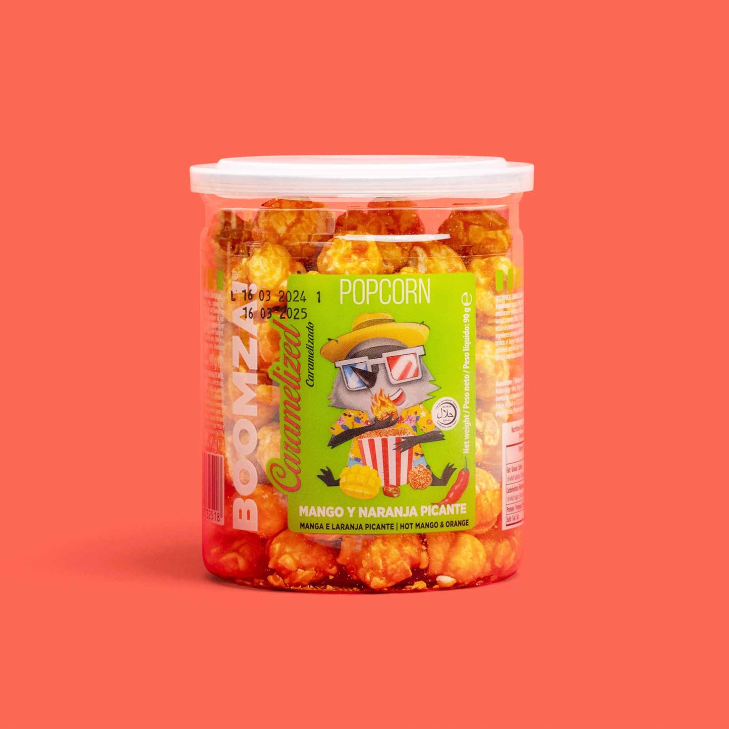 Caramelized Popcorn in Tube, Chili- Mango 90 g