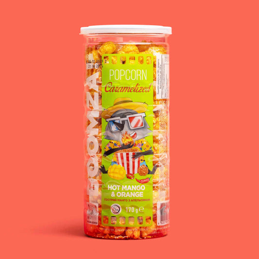 Caramelized Popcorn in Tube, Chili - Mango 170 g