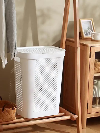 Laundary Basket 45L Ivory + Handle