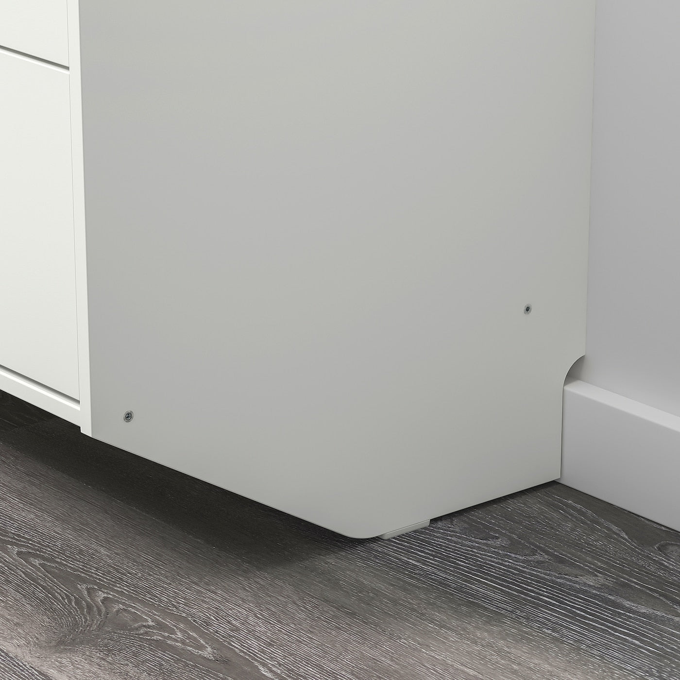 RACKNAS Chest of 3 drawers, white/wall mounted, 69x78 cm
