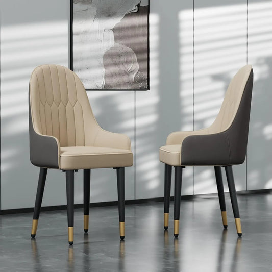 Carbon Steel Microfiber Leather Foam Beige Color (51*53*90cm)