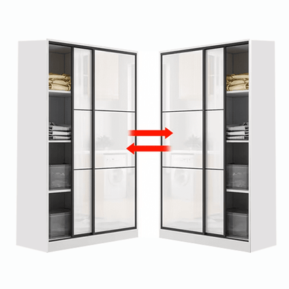 BD33 WARDROBE	 (WHITE / 120*50*200H) - Thebrands