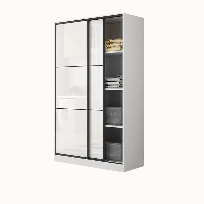 BD33 WARDROBE	 (WHITE / 120*50*200H) - Thebrands