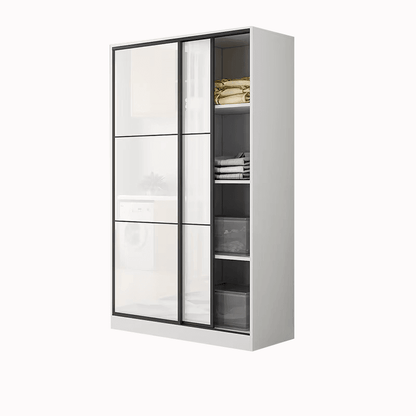 BD33 WARDROBE	 (WHITE / 120*50*200H) - Thebrands