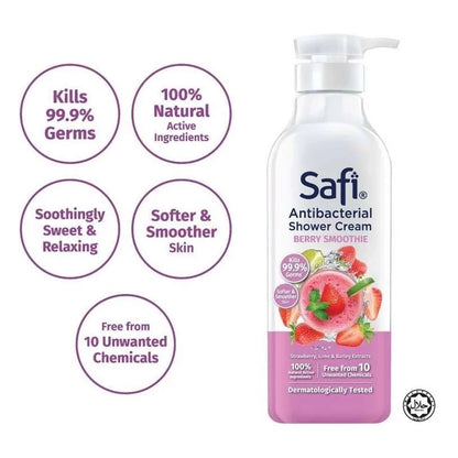 Safi Antibacterial Shower Berry Smoothie 950 ml