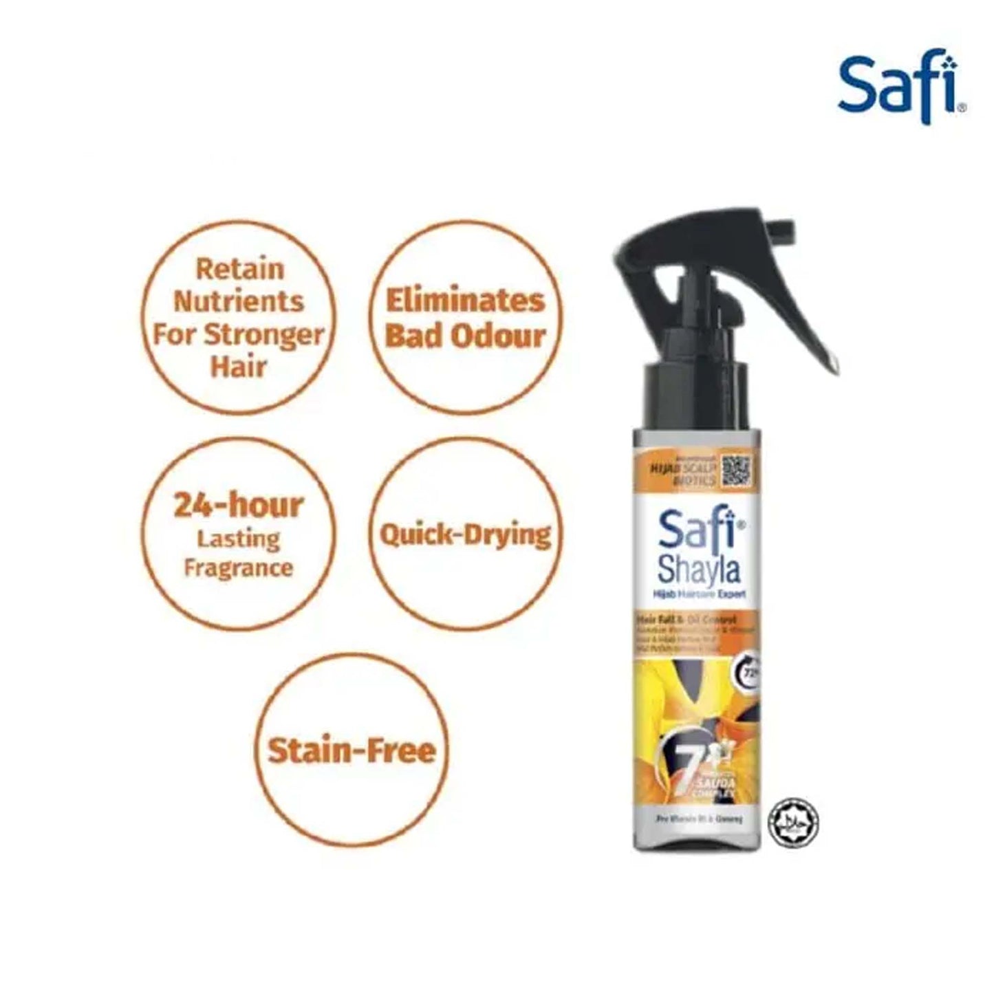 Safi Hair Fall & Oil Control Hair & Hijab Parfum Mist 100 ml
