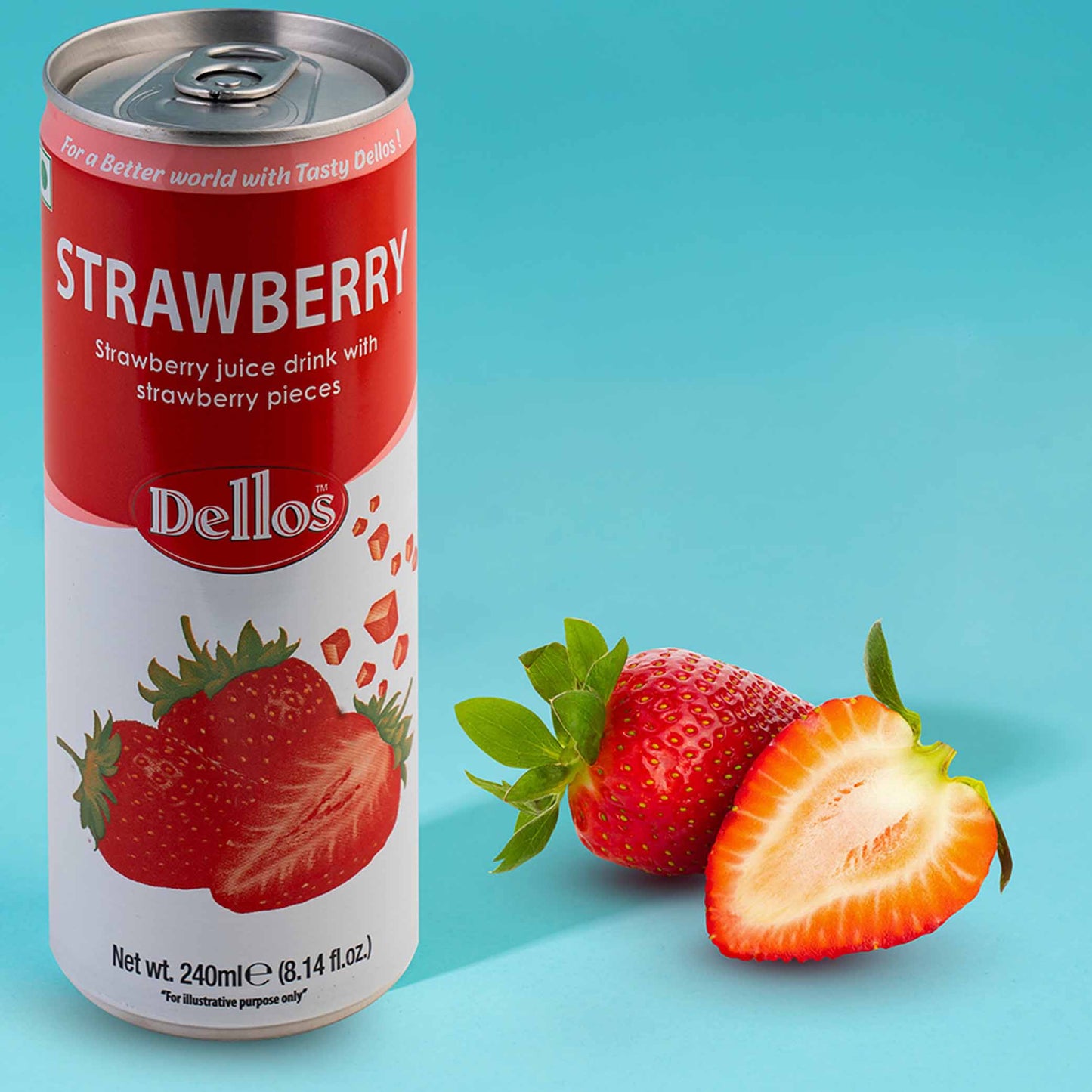 Strawberry Juice Drink With Strawberry pieces 240ml