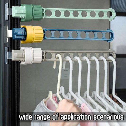 8 Hole Portable Hanging Drying Rack - Blue