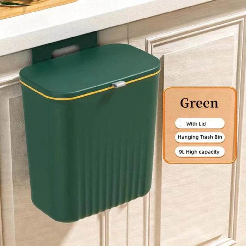 Hanging Trash Waste-bin Green - Thebrands