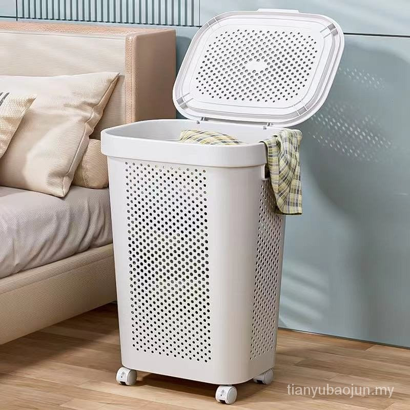 Laundary Basket 45L Ivory + Handle