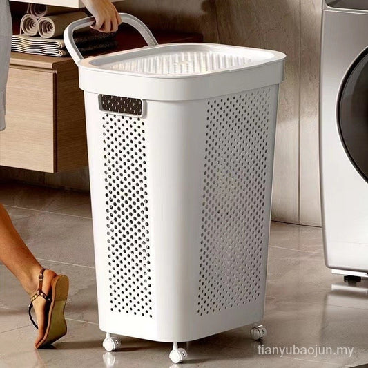 Laundary Basket 45L Ivory + Handle