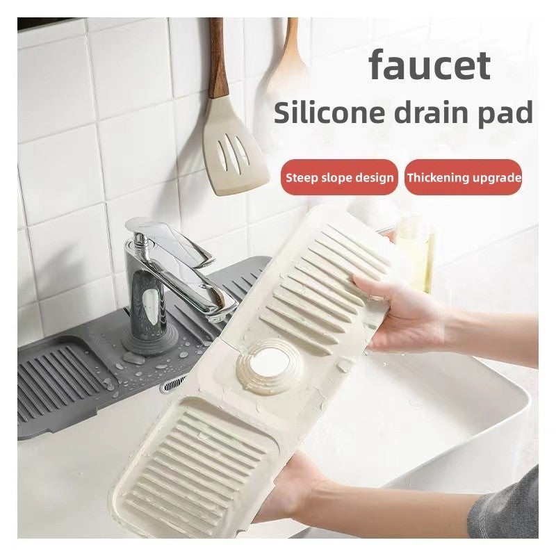 Silicone Faucet Drain Mat (Green)
