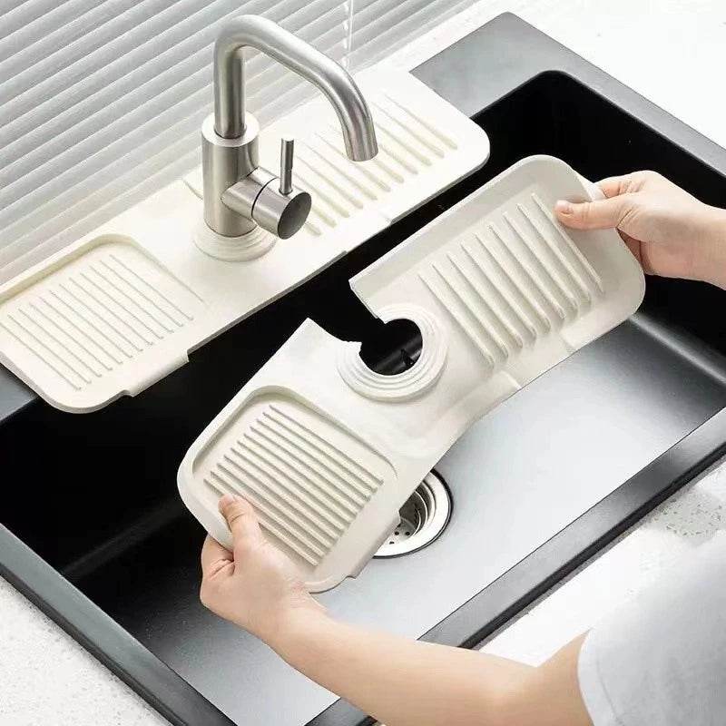 Silicone Faucet Drain Mat (Yellow) - Thebrands