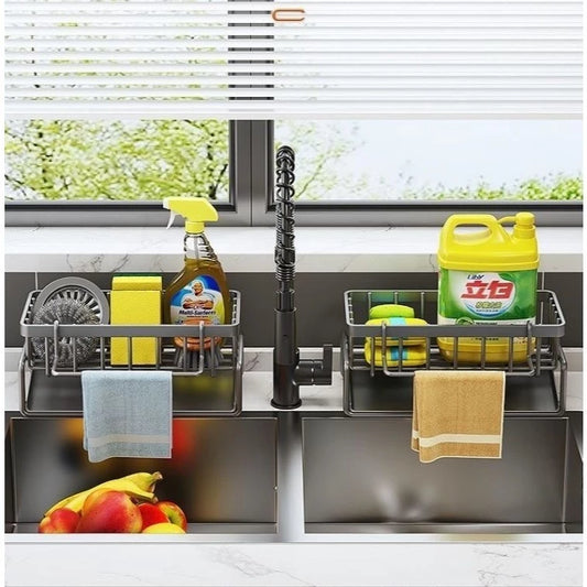 Sponge Holder Kitchen Organizer - Grey