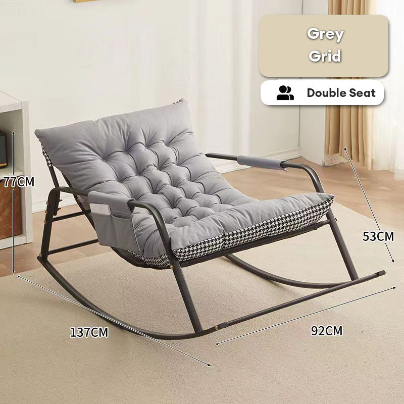 Rocking Chair - Grey - Grid