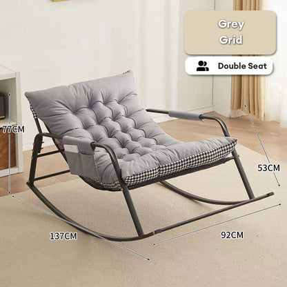 Rocking Chair - Grey - Grid