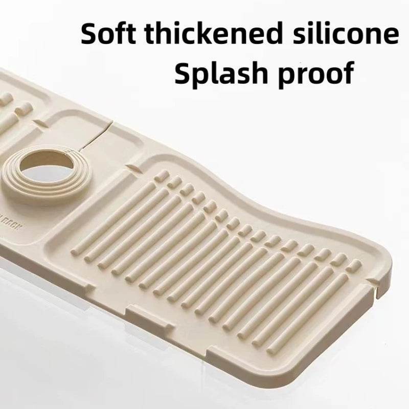 Silicone Faucet Drain Mat (Yellow) - Thebrands