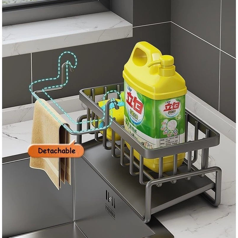 Sponge Holder Kitchen Organizer - Grey