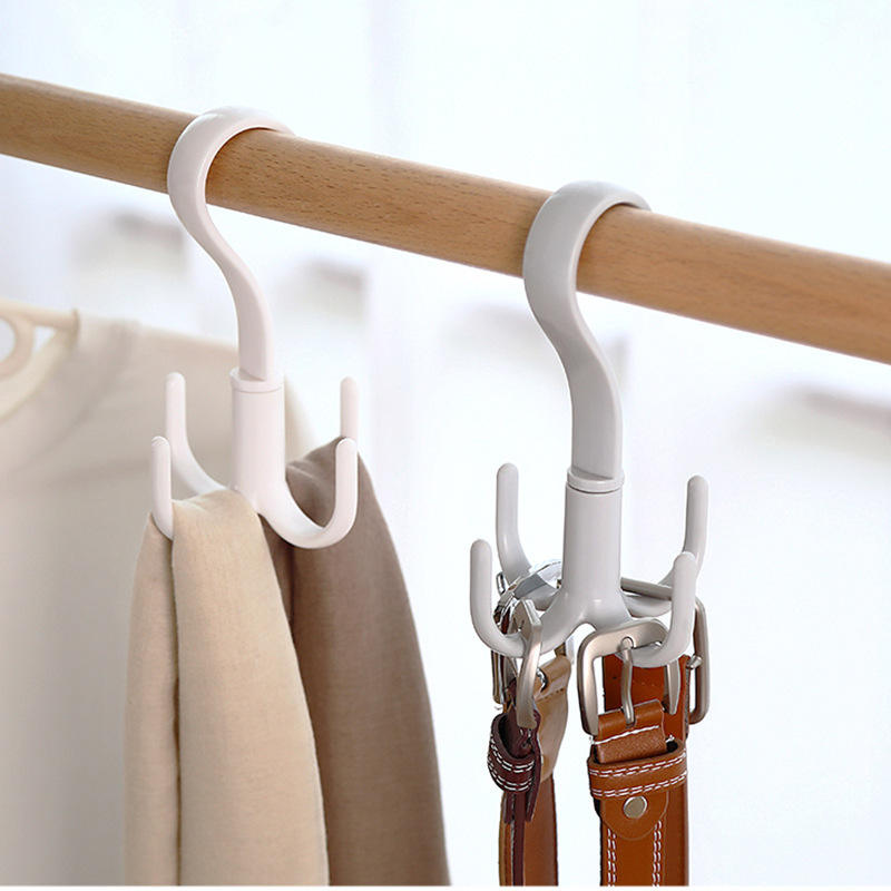 Rotated 4 Claw Hanger Hooks - Pink