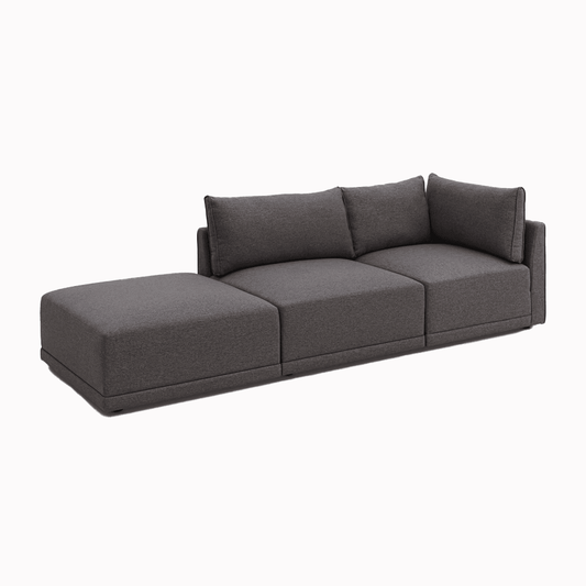 FABRIC SOFA SET (GREY) - Thebrands