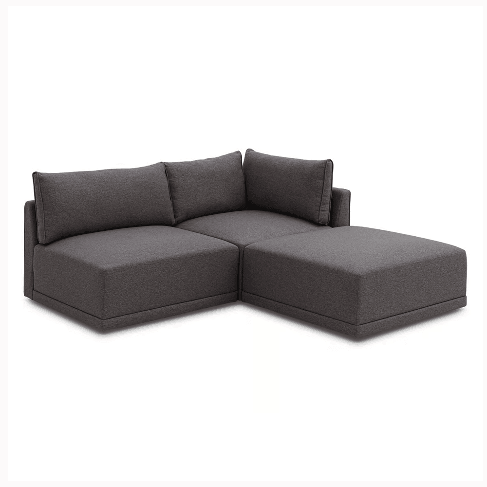 FABRIC SOFA SET (GREY) - Thebrands
