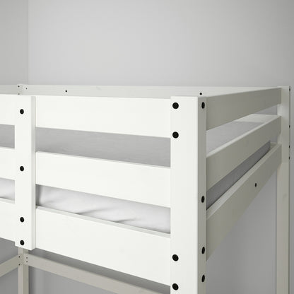 STORA Loft bed frame, white stain, 140x200 cm