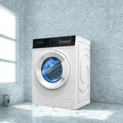 8Kg Front Load Washing Machine, 1200 RPM, 16 Washing Programs, Quick Wash in 15minutes, LED Control Panel, White, WMT-814A25