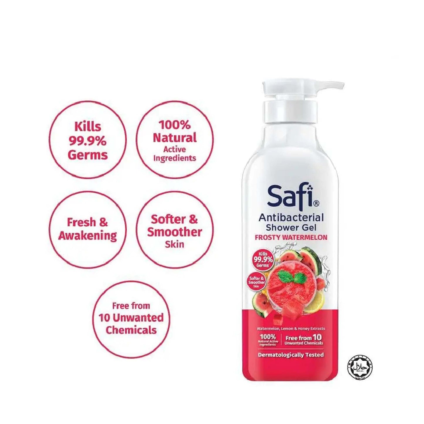 Safi Antibacterial Shower Frosty Watermelon 950 ml