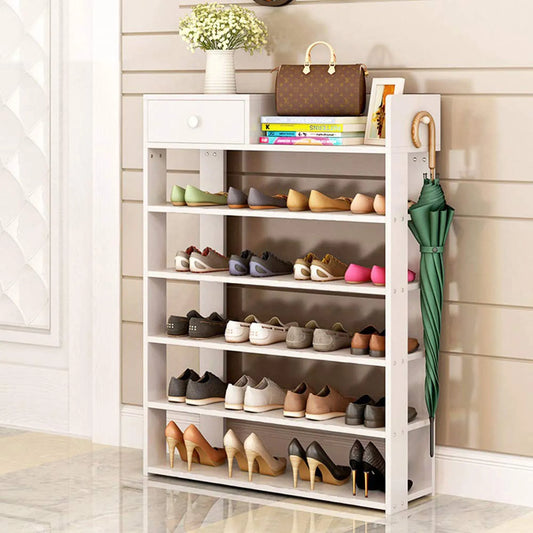 XJ205 Shoe Rack Pure White (75*24*111H)