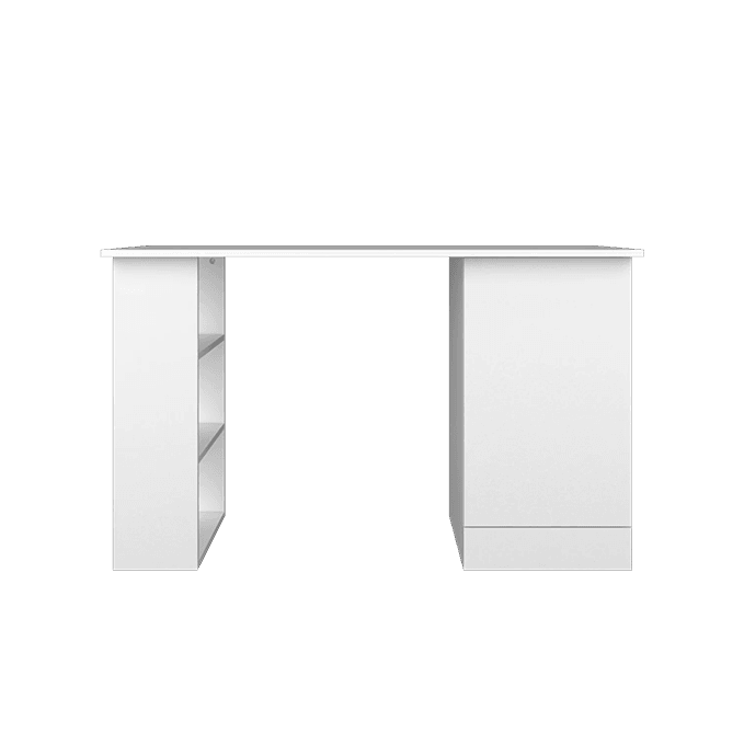 3.9FT study Desk Writing Table Office Table White (L119cm x W49cm x H75cm) - Thebrands